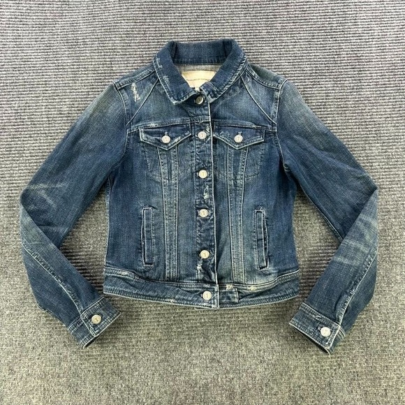 Pilcro & The Letterpress Jackets & Blazers - Anthropologie Pilcro The Letterpress Button Up Denim Trucker Jacket Womens Small